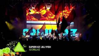 Gorillaz Live at Glastonbury HD  Superfast Jellyfish [upl. by Assele753]