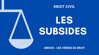 Les subsides définition et exemples [upl. by Gerome793]