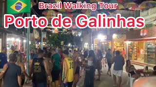 🇧🇷Brazil Porto de Galinhas Walking Tour [upl. by Sartin986]