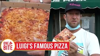 Barstool Pizza Review  Luigis Famous Pizza Lincroft NJ [upl. by Lucius]