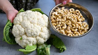 Blumenkohl mit Cashewnüssen ist besser als Fleisch Einfaches einfaches und leckeres Rezept [upl. by Trevorr]