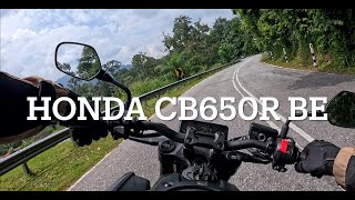 Newbie on Honda CB650R country road ride  POV [upl. by Annaesor518]