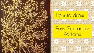 How to draw Zentangle Patterns Zentangle Patterns  Zentangle Illusion Art arttutorial youtube [upl. by Yllek]