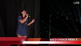 Amberina Larg Perform quotThe Climbquot At Solo Choice Week 4 Of VOTV Season 13 [upl. by Airdnola]