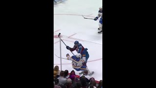 MacKinnon BULLDOZES Jeff Skinner 💥 [upl. by Notirb630]