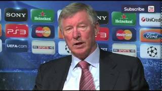 Angry Manchester United manager Sir Alex Ferguson [upl. by Nadnerb]