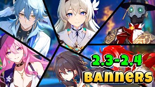 Version 23 and 24 Upcoming Characters Banners Roadmap including Reruns  Honkai Star Rail [upl. by Ahsoj159]