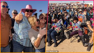 Big Red Bash Revelers flock to Birdsville for Australian outback music [upl. by Sille]