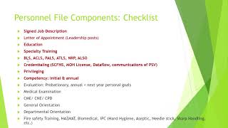 CBAHI Ambulatory Standards Personnel Files Checklist قائمة متطلبات ملف الموظف معايير سباهي للمجمعات [upl. by Collimore]