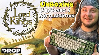 I UNBOX THE AWESOME LOTR x Drop Collaboration Keyboard amp Battlestation [upl. by Ynnub76]