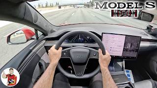 What Its Like to Live with a 2024 Tesla Model S Plaid POV [upl. by Mad]