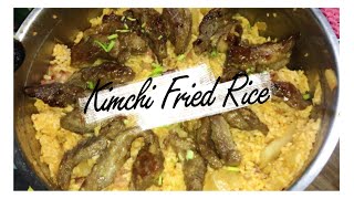 KIMCHI FRIED RICE easy recipe  girlie san [upl. by Pitzer]