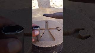 cake satisfying pottery experiment copper diy crushing صناعات واختراعات من صهر المعادن صب [upl. by Jangro]