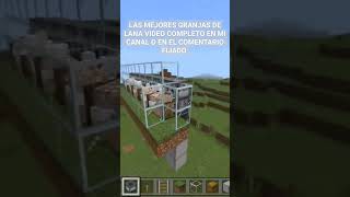 LAS MEJORES GRANJA DE LANA PARA MINECRAFT minecraftgranjas [upl. by Anih728]