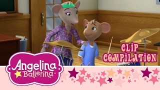 Angelina Ballerina  Dance Ballet and Play the Drums  Learn Something New [upl. by Avalsorim961]