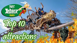 Top 10 attractions Parc Astérix 2023 [upl. by Weidar338]