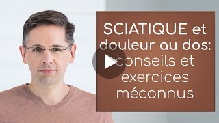 SCIATIQUE et douleur au dos conseils et exercices méconnus pour corriger l’asymétrie scoliose [upl. by Mitinger]