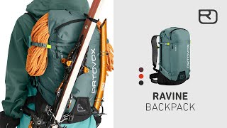 ORTOVOX Backpack RAVINE機能紹介 [upl. by Ahsrav]