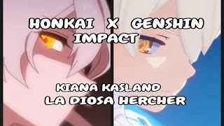 KIANA KASLAND LA DIOSA HERCHER GENSHIN IMPACT ¿quien es la diosa desconocida [upl. by Annaej]