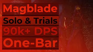 ESO Magicka Nightblade One Bar Build Beginner Friendly Magicka DPS For Solo amp Trials aka Magblade [upl. by Filipe]