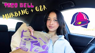 Taco Bell Mukbang and QampA 🌮🔔 [upl. by Nivek]