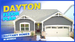 Dayton Model by Mattamy Homes  Waxhaw Landing in Monroe [upl. by Kerekes]