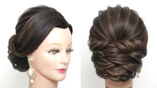 New Bridal Hairstyle Wedding Updo Tutorial For Long Hair [upl. by Aninnaig52]