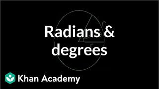 Radian and degree  Unit circle definition of trig functions  Trigonometry  Khan Academy [upl. by Yeldah]