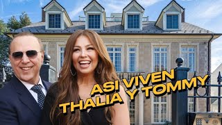 ASÍ VIVEN Thalia y Tommy Mottola CONOCE SU MANSIÓN [upl. by Raseta]