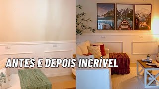 DECORAÇÃO COM QUADROS NOVOS PARA SALA FICOU MUITO CHIQUE [upl. by Nimajneb]