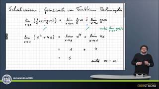 0059 Grenzwerte von Funktionen Rechenregeln [upl. by Ellesor]