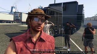 GTA 5  Trafico de Armas  Misión quotAl Descubiertoquot  Todos contra el Trailer [upl. by Eimmaj]