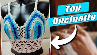 Come realizzare un top uncinetto  Tutorial estivo uncinetto [upl. by Yort]