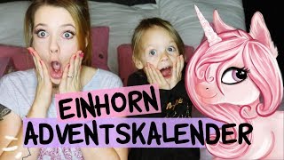 WIR PACKEN DEN EINHORNADVENTSKALENDER AUS  2017 [upl. by Kellene699]