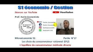 Microéconomie S1 EconomieGestion Partie 17 [upl. by Bond866]