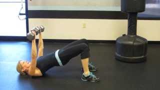 Dumbbell Bridge Chest Press by Rebecca Blankfield [upl. by Justine]