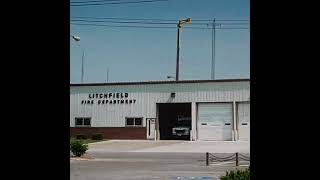 Litchfield Illinois old thunderbolt 1003 fire siren by Bill Friedrich again [upl. by Nilesoj]