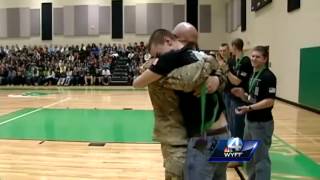 Upstate dad returns home from Afghanistan surprises sons [upl. by Adnohrahs]