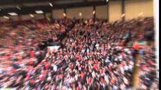 Roy Dixon receives a standing ovation from The Kop at the Hillsborough memorial service [upl. by Gildea556]