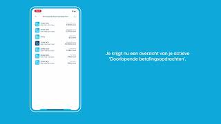 Een automatische betaling terugvinden stopzetten of wijzigen via KBC Mobile [upl. by Richmal]