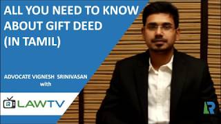 All you need to know about Gift Deed in Tamil  Paricu pattiraṅkaḷ  பரிசு பத்திரங்கள்  LawRato [upl. by Kaela]