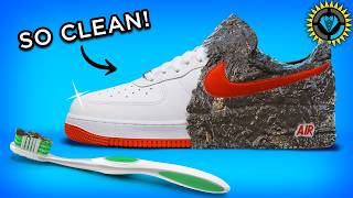 I Tested 5 VIRAL Sneaker Cleaning Hacks [upl. by Eentirb708]