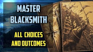 Master Blacksmith All choices  Thronebreaker the Witcher Tales  The Collaborator [upl. by Assilak949]