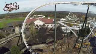 Heide Park Resort Wing Coaster  Flugmanöver 1 Der Wing Over Drop official [upl. by Porche124]