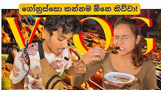 ගෝනුස්සෙක් කන්න ඕනෙමයි කිව්වා😱👀 STREET FOOD🇹🇭  Laughing Gas try කෙරුවා😂❤️ Eshi and Hella💗 [upl. by Caasi713]