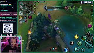 Riyuuka jogando League of Legends Wild Rift FT Noobzinha 39 [upl. by Alveta932]