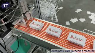 Automatic card punching machine，Card Making Machine，Perforated card die cutting machine [upl. by Agace]