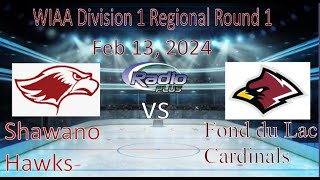 Shawano vs Fond du Lac Boys HockeyPlayoff [upl. by Suinotna253]