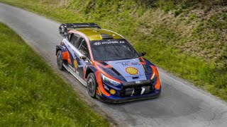 WRC Croatia Rally 2023  Neuville Test Action in Hyundais i20N Rally1 [upl. by Jarl761]