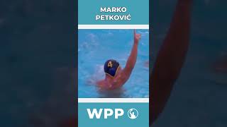 Excellent water polo lob goal by Marko Petkovic shorts waterpolo vaterpolo pallanuoto sport [upl. by Yortal]